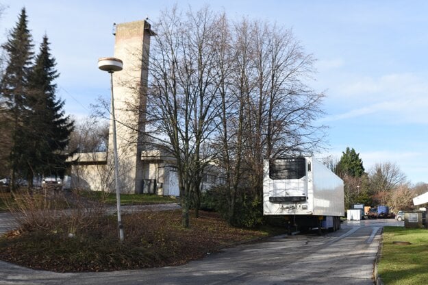 The cooling trailer in Nitra.