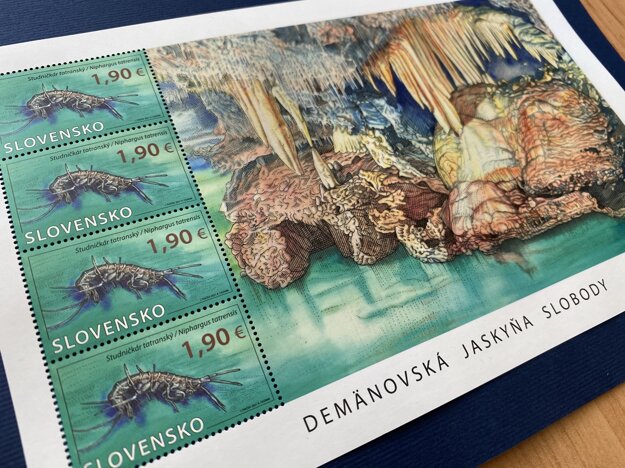A new stamp marks 100 years since the discovery of Demänovská Cave of Freedom.