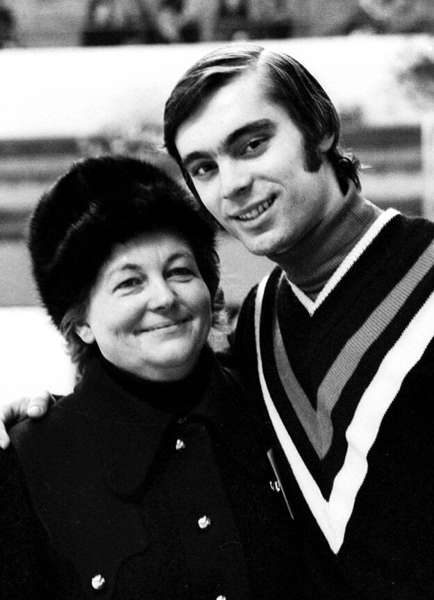 Hilda Múdra and Ondrej Nepela in 1973.