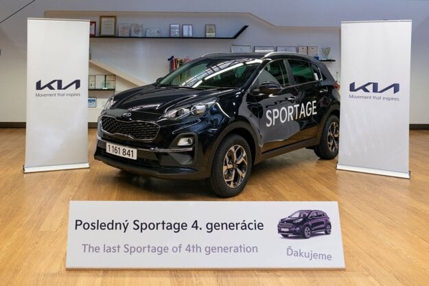 The last car model Kia Sportage, fourth generation, manufactured in Žilina.