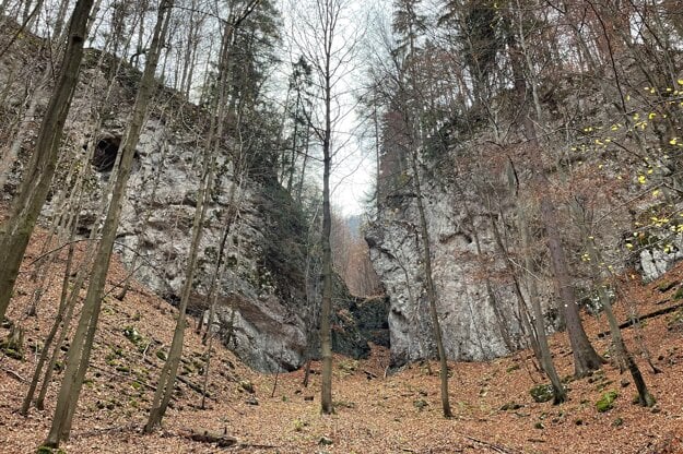 Rocks on the hike to the Kopa peak in the Veľká Fatra ridge.
