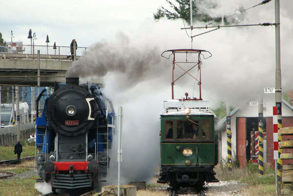 Celebrating historical transport in the Tatras.