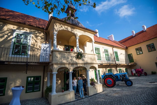 The reconstructed manor house in Modra.