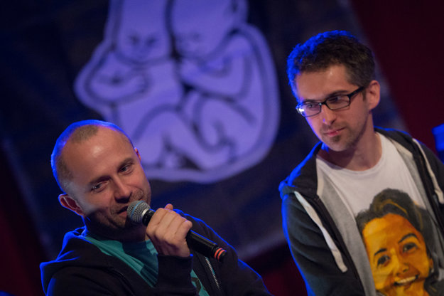 Pohoda Festival 2016 - director of the festival Michal Kaščák and PR manager Anton Repka during the press conference