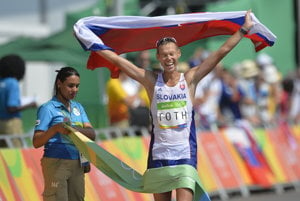 Matej Tóth winning Olympic gold in 2016.