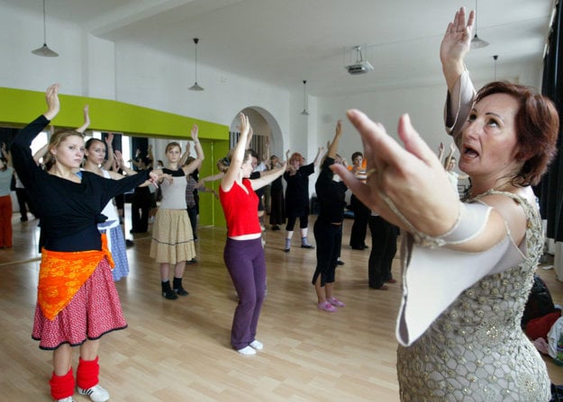 Belly Dance in English Mondays, illustrative stock photo.