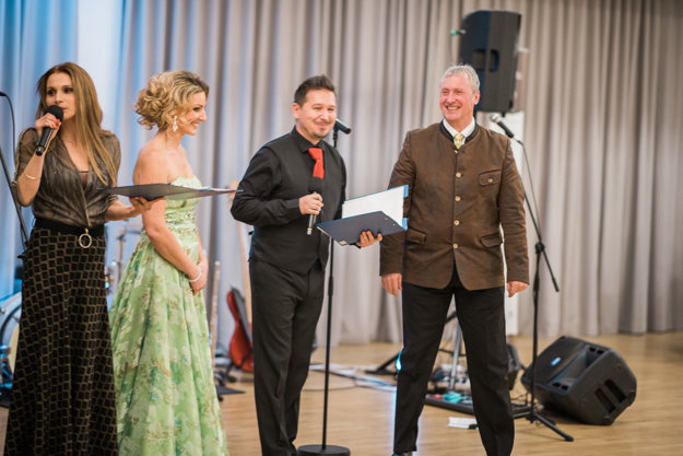 Slávka Halčáková, Zuzana Ondrisová, Michal Oberman and Gerhard Schoedinger, from left