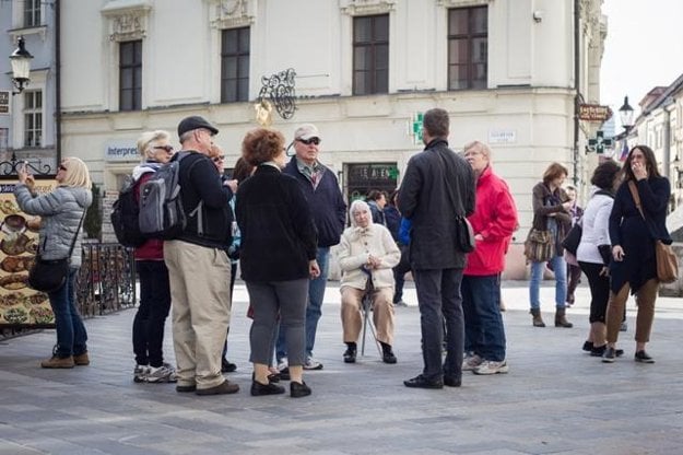 US tourists in Bratislava