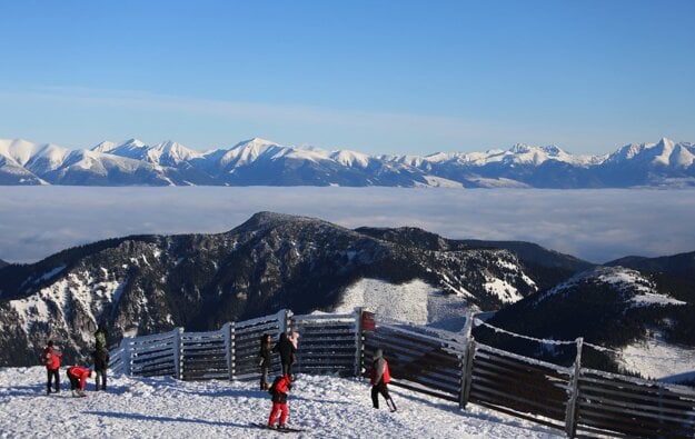 The ski season has started on the slopes of Chopok in the Low Tatras.