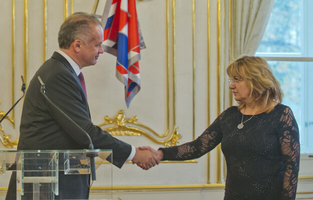 President Andrej Kiska met Jana Bajánková, chair of the Judicial Council, in November to discuss the judiciary. 