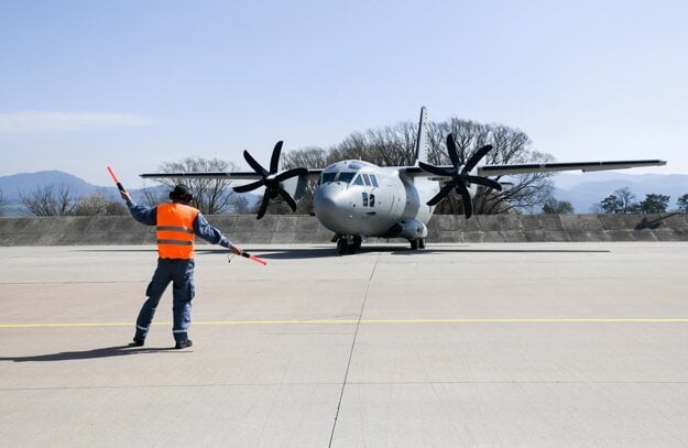 Slovakia sent its Spartan military aircraft to Afghanistan.