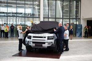 Jaguar Land Rover reveals the new Defender model, which will be produced in its Nitra plant, Slovakia.