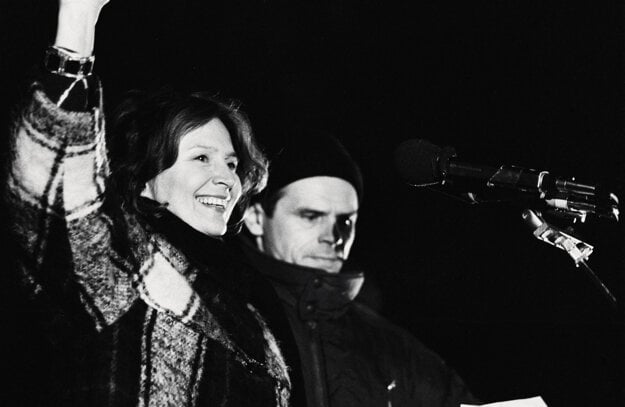 Milka Vášáryová and Milan Kňažko
