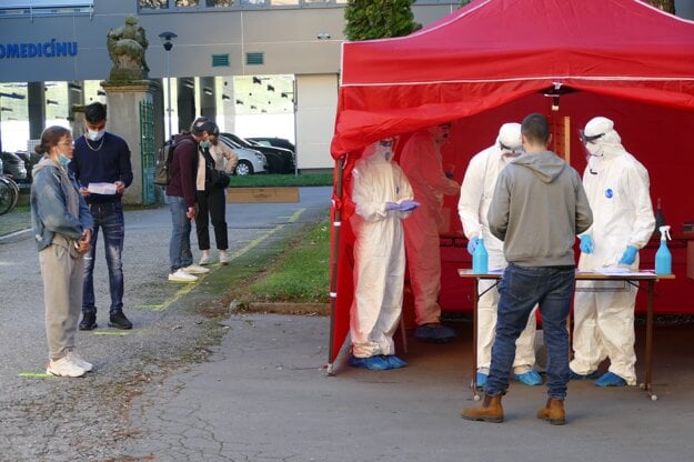 Foreign students were tested upon arrival in Martin.