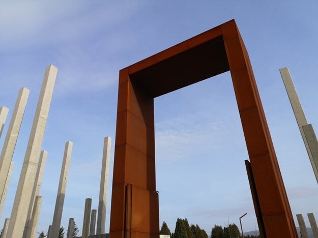 Cemetery entrance gate
