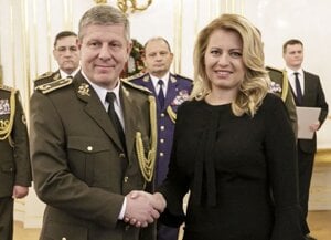 Vladimír Lengvarský and President Zuzana Čaputová