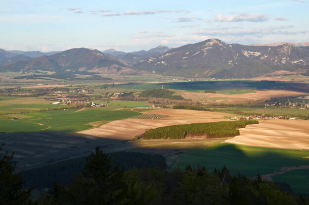 The view from the Ondrašová Rocks. 