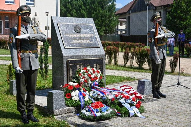 The American and British soldiers were commemorated in Polomka.