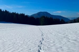 On the way to the Šíp mountain.