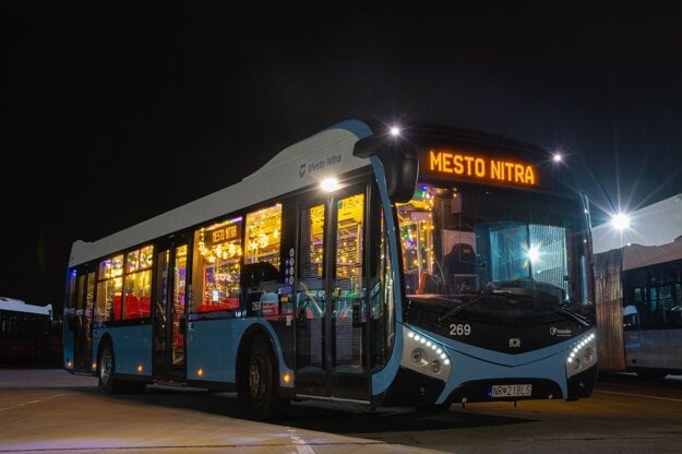 Nitra has its own Christmas bus this year.