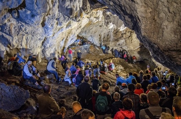 The July 2 concert in Pružinská Dúpna Cave