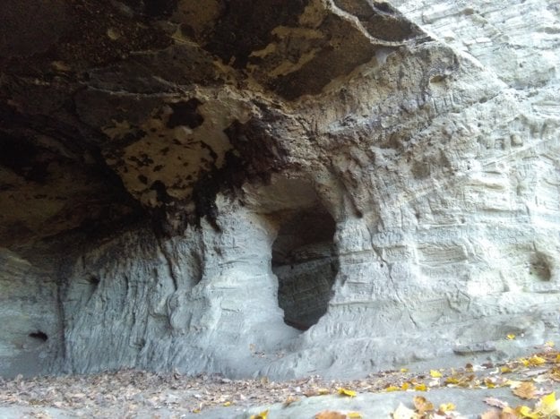 Dúpence are man-made caves in Hontianske Tesáre