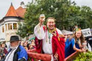 Traditional "vinobranie" event in Pezinok.