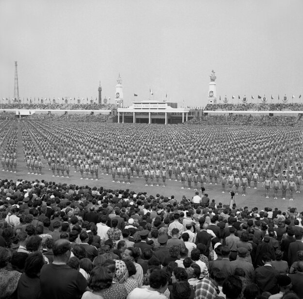 The nationwide 1955 Spartakiad is held in Prague