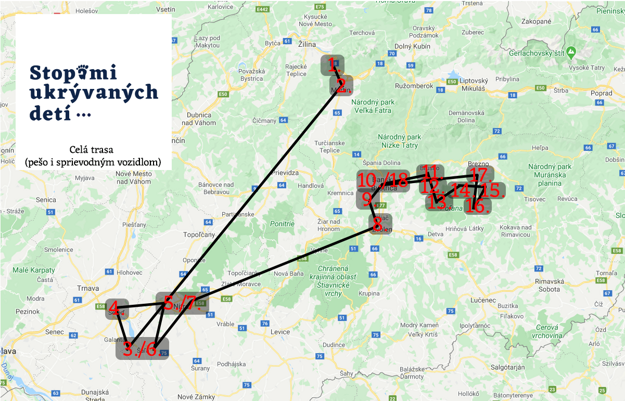 Route of the upcoming memorial