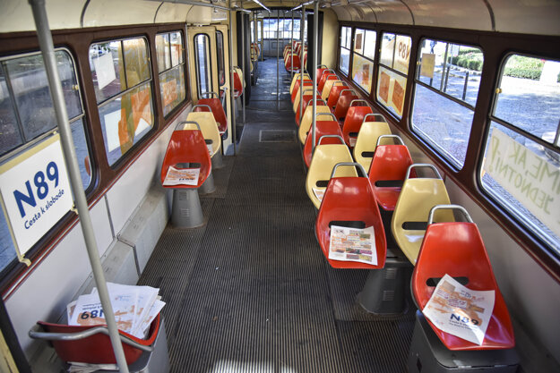 People can read about the November 1989 events in the N89 tram in Bratislava.