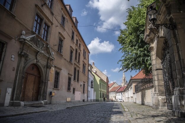 Kapitulská Street in the Old Town of Bratislava.