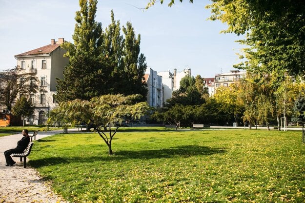 Landerer Park in Bratislava.