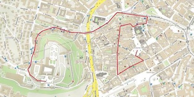 The route of the coronation parade