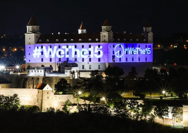 Slovakia joined the #WeThe15 world campaign.