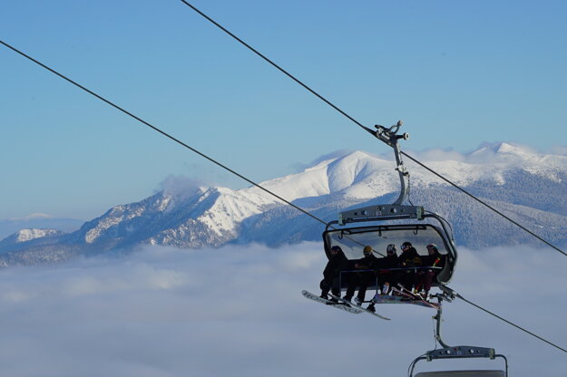 Stredisko Martinské Hole v regióne Turiec dňa 11.12.2021.