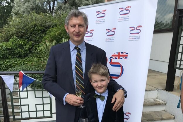 Hugo Green and his son.