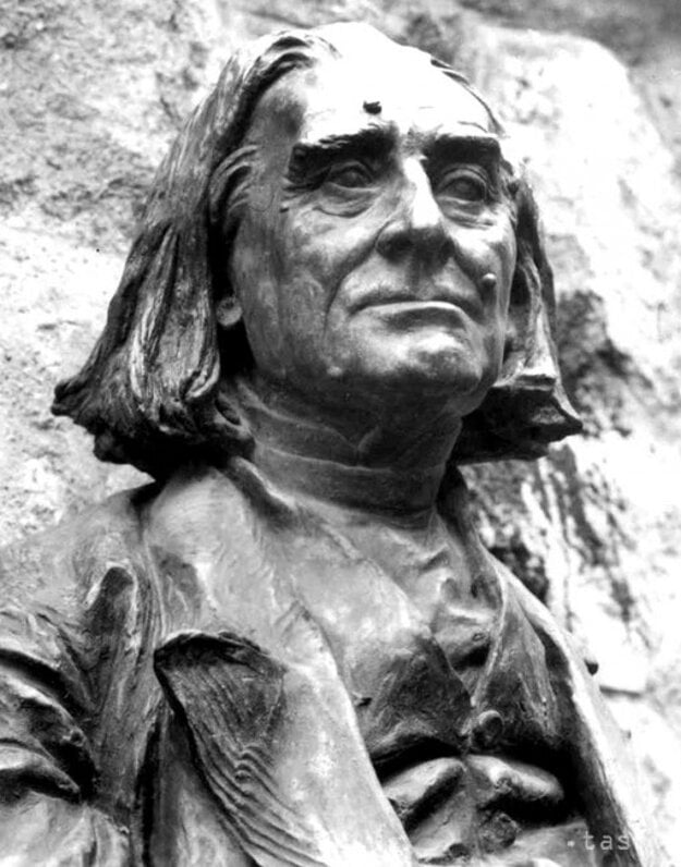 Bust of Franz Liszt, stock photo