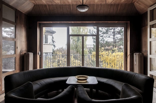 Friedrich Weinwurm – Ignác Vécsei: Villa Lengyel, Bratislava, Podtatranského 3, interior by Josef Hoffmann; 1928 – 1929.