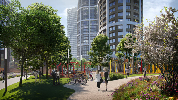 The city park of Sky Park project
