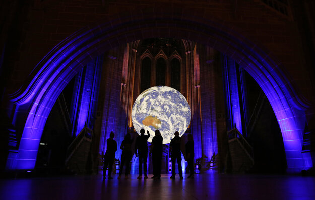 Gaia by British artist Luke Jerram