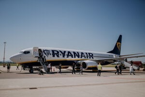 Ryanair is one of two airlines operating flights between Bratislava and Lviv