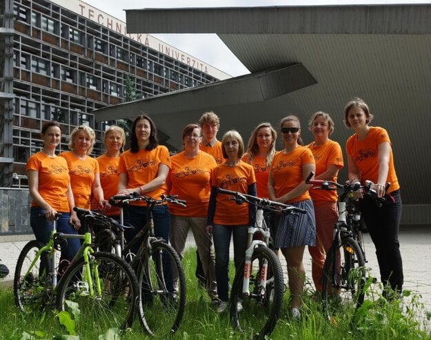 The Technical University in Zvolen took part in the cycling contest in 2019.