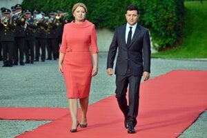 President Zuzana Čaputová and President Volodymyr Zelensky