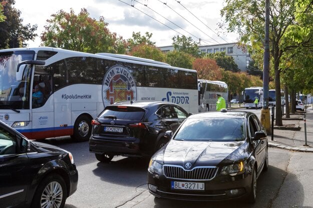 Blockade in Bratislava