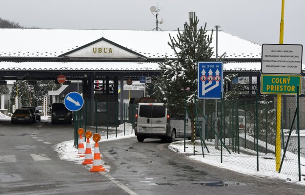 Ubla border crossing between Slovakia and Ukraine.