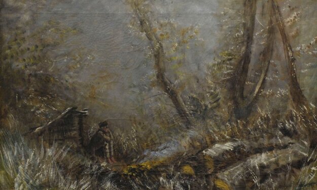 'Forest Silence' by Ladislav Medňanský (László Mednyánszky).