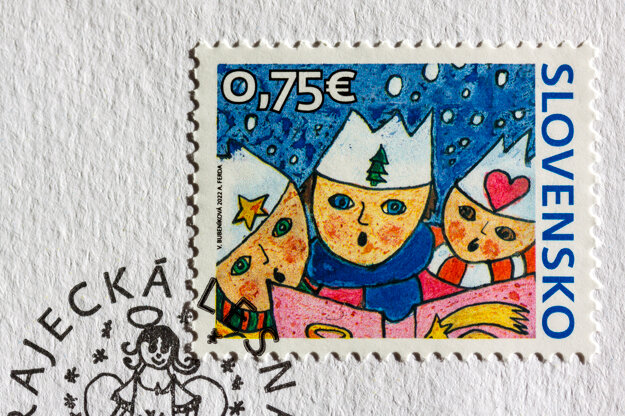 This year's Christmas post stamp designed by Viktória Bubeníková.