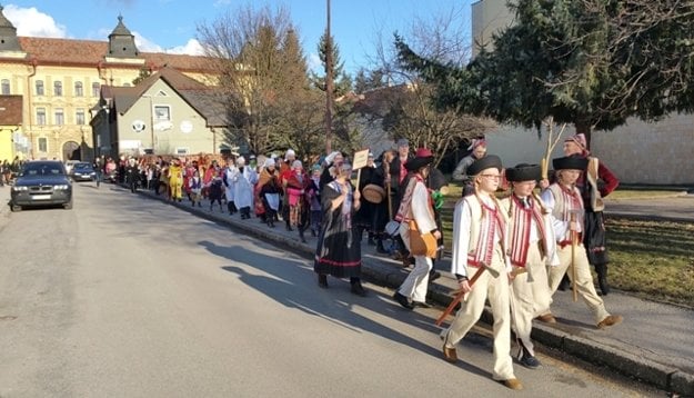 Procession in Rimavská Sobota 