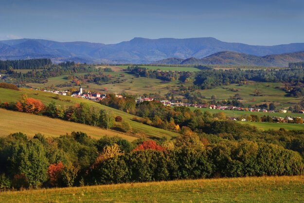 The Banská Bystrica Geopark landscape.