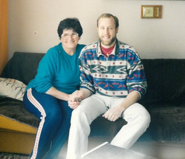 Richard with Mrs Repašská.